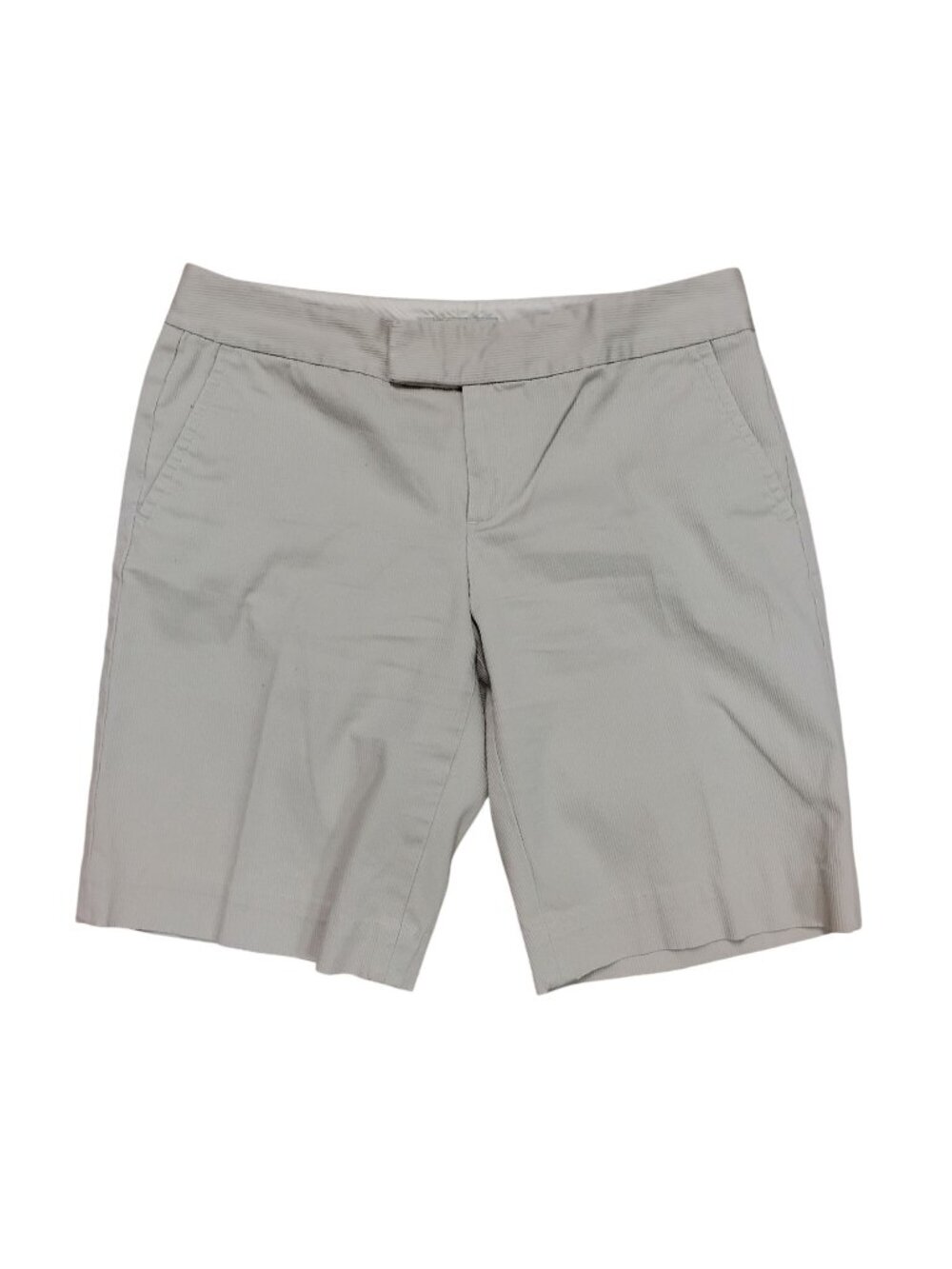 BANANA REPUBLIC Womens 6 Tan Cotton Stretch Bermuda Shorts 30 X 10